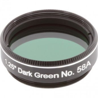 Светофильтр Explore Scientific темно-зеленый №58A, 1,25" Светофильтр Explore Scientific темно-зеленый №58A, 1,25"
